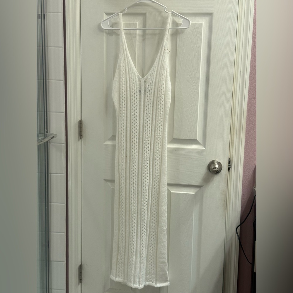 White Sleeveless Hera Collection Beach Dress